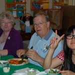 St. Pat's dinner 2 002 The Sweatlands and Helen celebrate with us